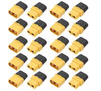 XT60H Male and Female Connector Power Plug with Sheath Suitable for Lithium Battery Remote Control Aircraft Car 10 Pairs