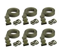 Xtacer 2,5 cm Molle Sac à dos accessoire de sangle Petite Ceinture bagages Sangles Coque Sangle Sangle Sac de couchage avec boucle Green Green - Release Buckle Straps (2-Pack)
