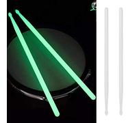 Xtahdge 1 paire de de tambour lumineuses 5 A Set de batterie fluorescentes de jazz Scène dans l'obscurité Accessoires pour batterie Vert