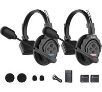 Xtalk Système D'Intercom Sans Fil Avec Casque, Conception Aléatoire Pour Les Tournages De Films, Les Spectacles Sur Scène Et Les Performances Scéniques (Xtalk X2 (2Pcs))