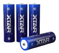 4 Piles Rechargeables AA / HR6 CLR 3300mWh 2000mAh Xtar Li-ion 1.5V