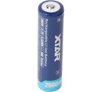 XTAR 18650 2600mAh 3,6V - 3,7V batterie Li-Ion protégée avec tête, dimensions 69,50x18,4mm