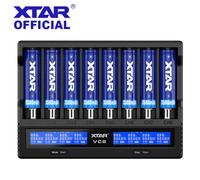 XTAR VC8 - Chargeur USB, 8 slots, universel, écran LCD