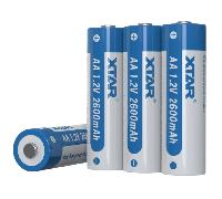 Xtar AA 1.2V 2600mAh-4pcs AA 1.2V 2600mAh Ni-MH Battery with plasctic box