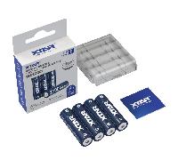 4 Piles Rechargeables AA / HR6 CLR 4300mWh 2700mAh Xtar Li-ion 1.5V
