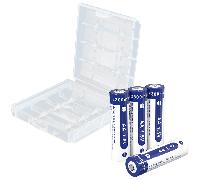 Xtar AA 3300mWh/2000mah-4 pcs AA 1.5V 3300MWH Battery (box + battery case)