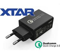 Xtar Adaptateur secteur USB QC3.0 5V⎓3A/9V⎓2A/12V⎓1,5A DBS15Q Quick Charge 18W