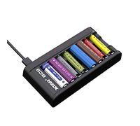 XTAR BC8 Chargeur de Batterie Rechargeable 1,5 V Type C pour Batteries Rechargeables Li-ION 1,5 V et Ni-MH 1,2 V AA/AAA (Chargeur BC8)