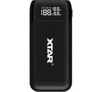 XTAR PB2S SW - Chargeur, Li-ion, mobile, 2 slots, USB-C double, noir
