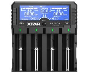 Xtar DRAGON VP4L Plus-charger, wall adaptor, car adaptor