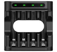 Xtar L4-The 4 slots Type-C 1.5V Li-ion and 1.2V Ni-MH AA/AAA charger