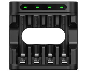 Xtar L4-The 4 slots Type-C 1.5V Li-ion and 1.2V Ni-MH AA/AAA charger