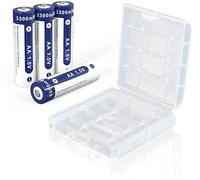 XTAR Lot de 4 piles rechargeables au lithium 1,5 V AA 3300 mWh, haute performance, Volt AA, piles au lithium AA