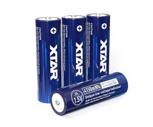 XTAR Piles AA rechargeables 4150mWh 1,5V : sortie constante de 1,5 V et affichage basse tension (4 piles 4150 mWh)