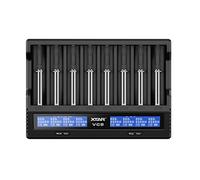 XTAR VC8 - Chargeur USB, 8 slots, universel, écran LCD