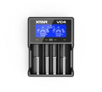 Chargeur de batterie - XTAR - VC4 - Lithium-Ion - 4 emplacements - Écran LCD