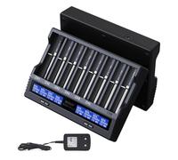 XTAR VC8 Plus 21700 Chargeur de batterie 1,2 V AAA AA 3,6 V Liion Chargeur de batterie Testez la capacité de la batterie (VC8 Plus Set)