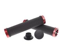 Poignées Vtt, rsk-09-2, Avec Verrouillage 135mm en Caoutchouc Noir/Red 61661001