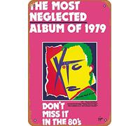 XTC - Drums and Wires (Album Most Neglected de 1979) - Affiche rétro en métal - 30,5 x 20,3 cm - Décoration murale pour maison, bar, grotte