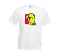 XTC T Shirt Andy Partridge Colin Oulding Drus and Wires SGT Rock Dear God White S