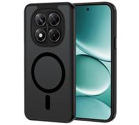 XTCASE Coque de protection pour Xiaomi Redmi Note 15 Pro 5G, magnétique, compatible avec Magsafe, mat et translucide, arrière en polycarbonate résistant aux rayures, pare-chocs en TPU, noir