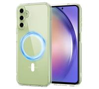 XTCASE Coque pour Samsung Galaxy A54 5G Magnétique Compatible avec MagSafe, Étui Anti-jaunissement PC Dur Housse Arrière Anti-Rayures + TPU Bumper Antichoc, Transparent