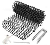 XTDMJ Répulsif pour Maison et Animaux Sauvages - Grille de Pointes Contre les Chats, 30 x 200 cm - Tapis Anti-Chats pour Jardin avec 8 Piques et 8 Serre-Câbles - Répulsif pour Chats pour Chiens, Chats