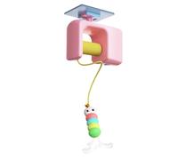 XTeaser De Gato De Techo, Juguete Interactivo Automático, Juguete De Entrenamiento De Diversión Interactiva Con Cuerda De Planta F-planta, Para Perseguir Mascota De Ejercicio, Fácil De Instalar, 12x9x