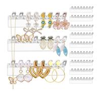 xtemtoamz Porte Bijoux Mural, Support Boucle D'oreille, Présentoir Collier, Présentoir Bracelet Porte Collier, Support Mural pour Boucles D'oreilles Chaînes Bracelets, 9,5 X 2,4cm, 9 Pièces
