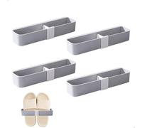 xtemtoamz Range Chaussures Mural, Étagère À Chaussures sans Perçage, Étagère À Chaussures Murale, Étagère À Chaussures pour Porte, Convient pour Le Salon Et Le Camping, 4 Pièces