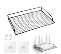 xtemtoamz Rangement Box Internet, pour Dissimuler Le Boîtier du Routeur, Adapté Aux Projecteurs Et Aux Appareils Audio, pour Le Salon, la Chambre Et sous Le Téléviseur, 30 × 20 × 4 CM