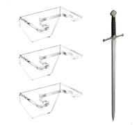 xtemtoamz Support Sabre, Support Katana Mural, Support Vertical pour Sabres D'arts Martiaux, Support Mural pour Poignards, Convient À la Plupart Des Sabres,3 Pièces