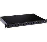 XtendLan 19" boîte de distribution optique, 12 ports SC simplex, pull-out, noir