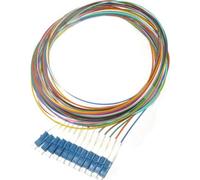 XtendLan FO pigtail LC, 9/125, 0,9mm, 1m, LS0H, ZWP, set de 12 pigtails de différentes couleurs, G.652d