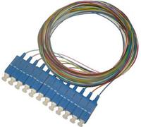 XtendLan FO pigtail SC, 9/125, 0,9mm, 1m, LS0H, ZWP, set de 12 pigtails de différentes couleurs, G.652d