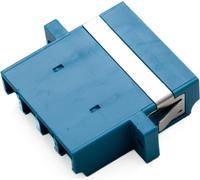 XtendLan LC-LC adaptateur quad, SM, bleu, pour tableaux de distribution en fibre optique