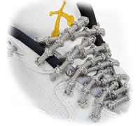 Xtenex Paire de lacets autobloquants Argent 75 cm