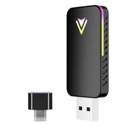 XTevu Adaptateur de Transmission, Module de dongle sans Fil, boîte de Liaison téléphonique Automatique, Compatible avec USB A Plug et Jeu USB, Voiture câblée au convertisseur sans