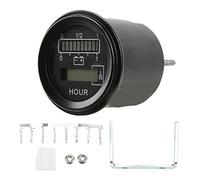 Xtevu Battery Indicator Gauge, LED Charge Meter Nivel Affichage Monitor compatible avec le chariot élévateur électrique 803RB2448BCJ301O, 24V Round Battery Gauge 10 segment