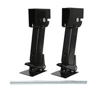 XTevu Crics stabilisateurs, vérins de nivellement pivotants, supports télescopiques, 2 supports en fer de 650 lb, levage de 1 000 lb pour remorque, camping-car