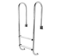 XTevu Échelle de piscine, marches de piscine à deux marches en acier inoxydable, échelle d'entrée de pont antidérapante et anticorrosion, accès au spa extérieur