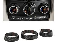 XTevu Garniture Commutateur Climatisation Fibre Carbone, Compatible With Mini Cooper F55 F56 2014-2021, Couvre Commande Air Conditionné, Décoration Tableau De Bord Mini