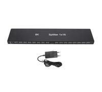 XTevu HDMI Splitter, Distributeur d'interface multimédia 1x16 8K HD Prise en charge de 4K 1080P 3D, 8K Splitter vidéo HDMI pour l'affichage multi-écran