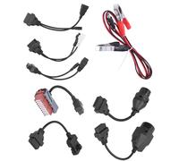 XTevu Kit de câbles OBD, 8 pièces de câbles de diagnostic OBD, adaptateur OBD, convertisseur, faisceau de cordon d'alimentation pour diagnostic de scanner de voiture