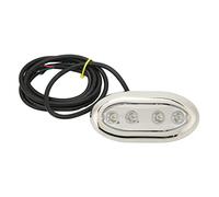 XTevu Lampe sous-marine pour bateau - Lumière LED sous-marine DC 12 V-24 V - IP68 étanche, ajustement universel pour bateau, yacht, bord de l'eau (RGBW)