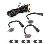 XTevu LED Avertissement Smog Feu Grille Avant, Compatible With Ford F150 SVT Raptor 2004-2019, Feu Calandre LED Grille (Lumière Ambrée)