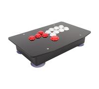 XTevu Universal Arcade Fight Stick avec port USB 2.0 5 touches directionnelles et 8 grands boutons de fonction Joystick de combat de jeu d'arcade