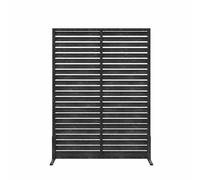 XTGDIEM Brise-Vue en Bois, Séparateur Décoratif Tuyaux Et Lattes, Clôture De Jardin for Patio Balcon(Color-1,90x90cm)