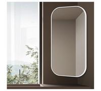 XTGDIEM Miroir d'angle De Salle Bain : Miroir Courtoisie Extensible, Pivote Verticalement Ou Horizontalement - Idéal for Les Couloirs, Entrées Et Salons(White,50x90cm)