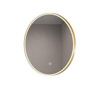 XTGDIEM Miroir d'angle De Salle Bain Rotatif À 360 ° avec Lumière LED, Adapté Aux Salles Bains Et Chambres, Suspension Verticale/Horizontale Disponible(Gold,70x70cm)